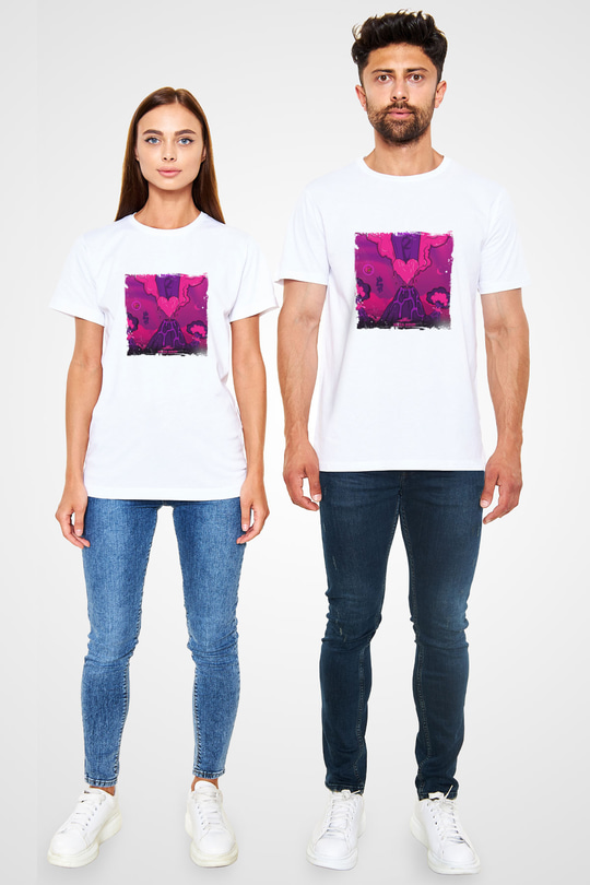 Lil Uzi Vert Baskılı Unisex Beyaz Tişört