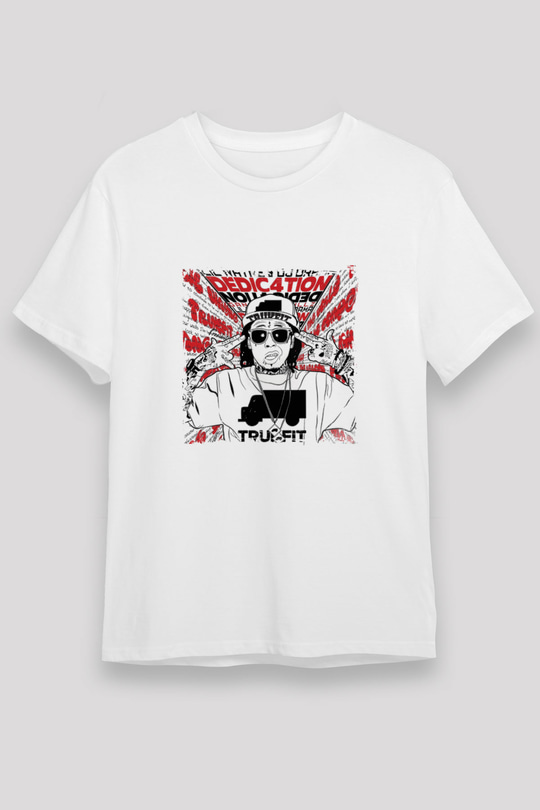 Lil Wayne Baskılı Unisex Beyaz Tişört