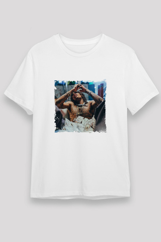 Lil Wayne Baskılı Unisex Beyaz Tişört