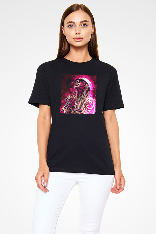 Lil Wayne Siyah Unisex Tişört T-Shirt - TişörtFabrikası
