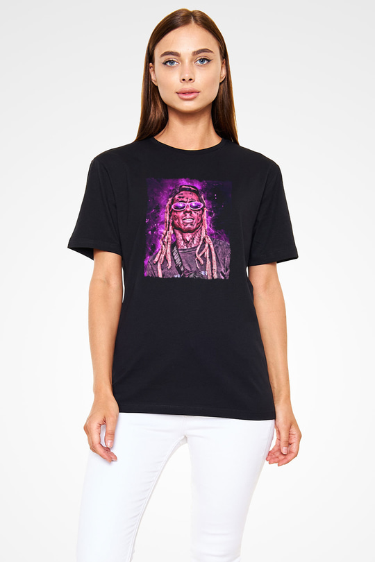 Lil Wayne Siyah Unisex Tişört T-Shirt - TişörtFabrikası
