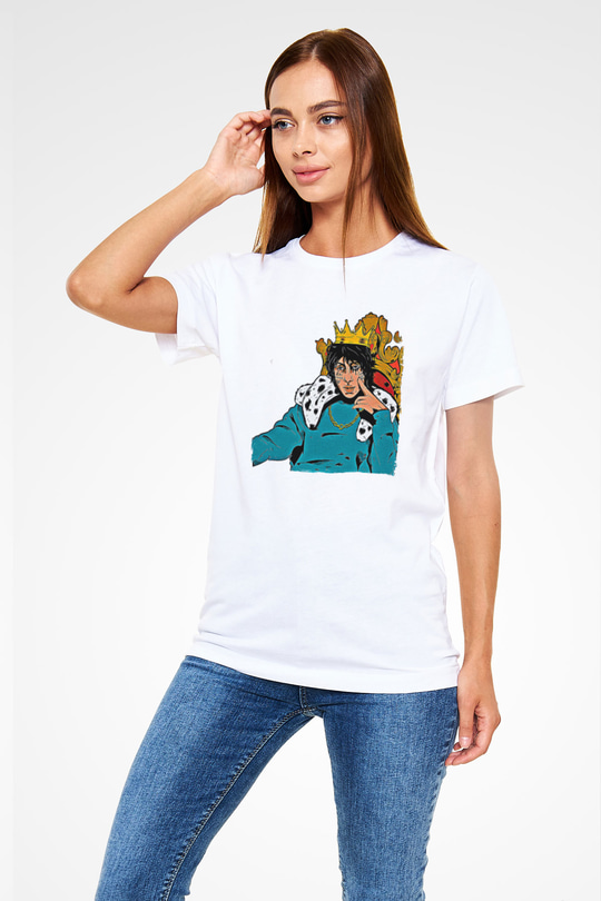 Lil Xan Baskılı Unisex Beyaz Tişört - Tshirt