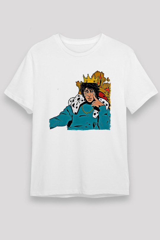 Lil Xan Baskılı Unisex Beyaz Tişört - Tshirt