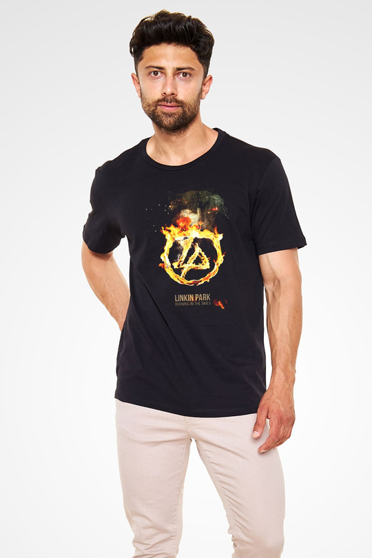 Linkin Park Siyah Unisex Tişört T-Shirt - TişörtFabrikası