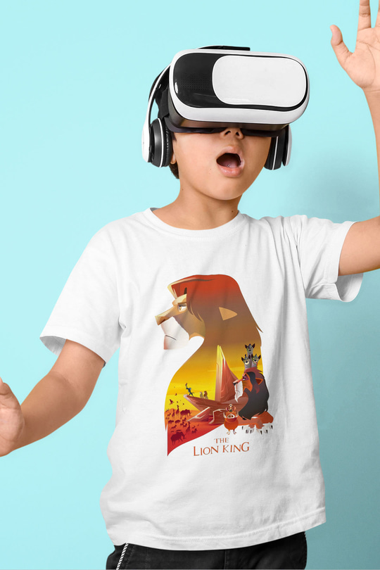 Lion King Beyaz Unisex Çocuk Tişört