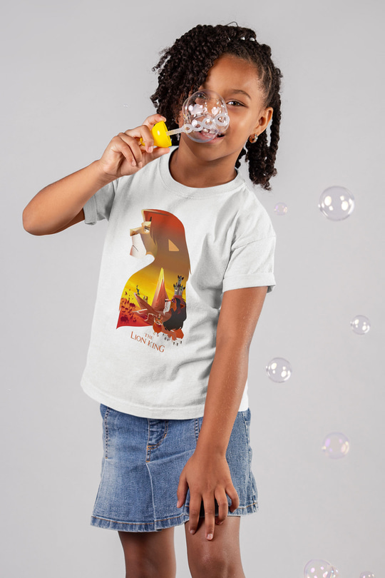Lion King Beyaz Unisex Çocuk Tişört