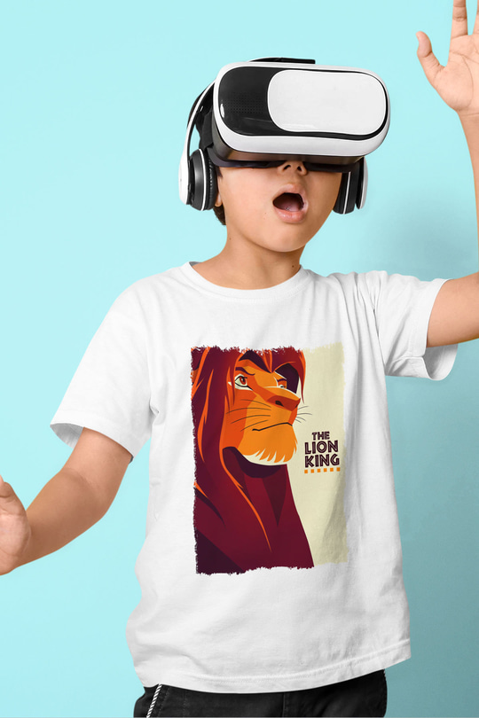 Lion King Beyaz Unisex Çocuk Tişört