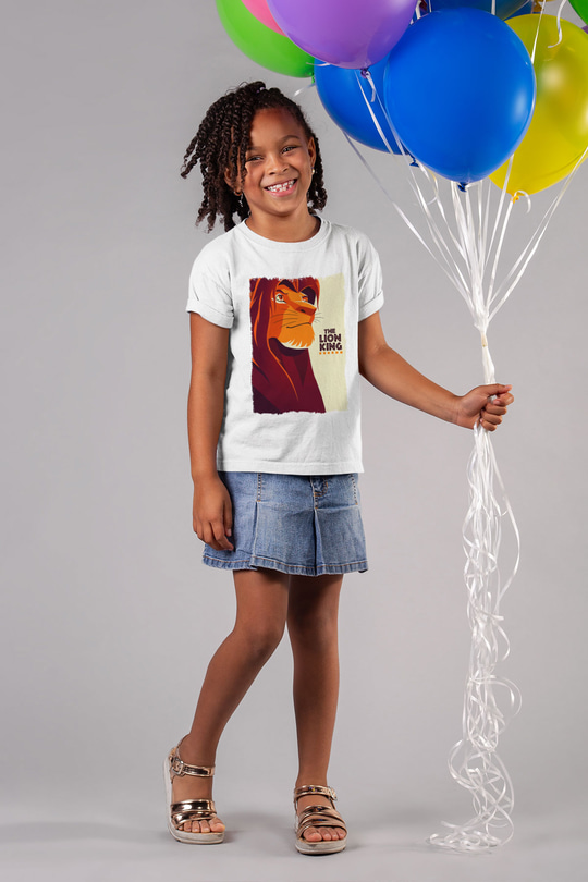 Lion King Beyaz Unisex Çocuk Tişört