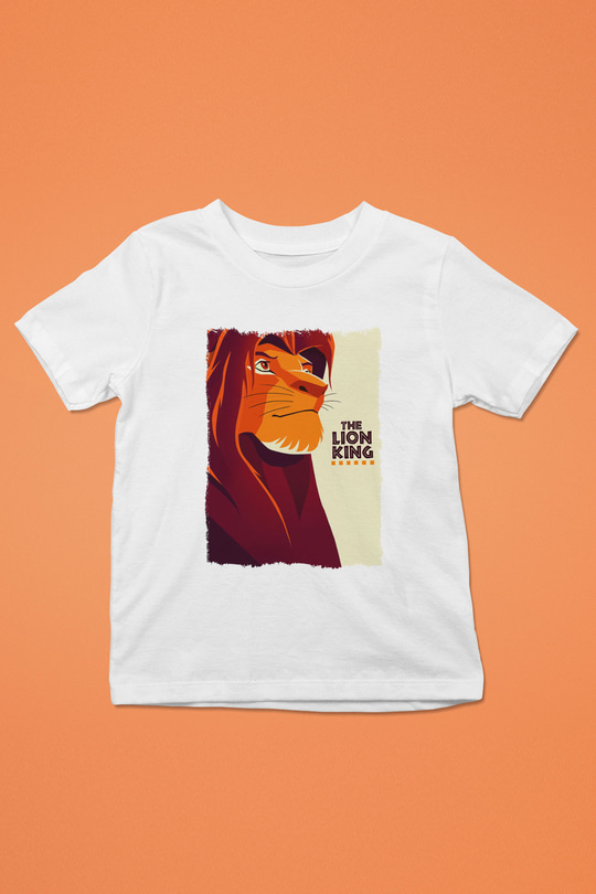 Lion King Beyaz Unisex Çocuk Tişört