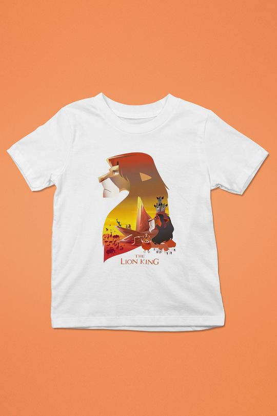 Lion King Beyaz Unisex Çocuk Tişört