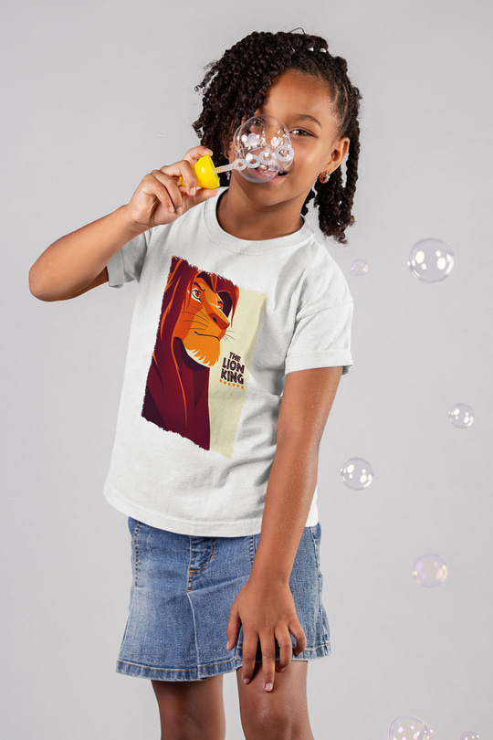 Lion King Beyaz Unisex Çocuk Tişört