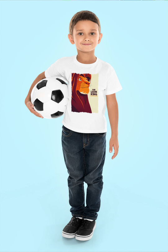 Lion King Beyaz Unisex Çocuk Tişört