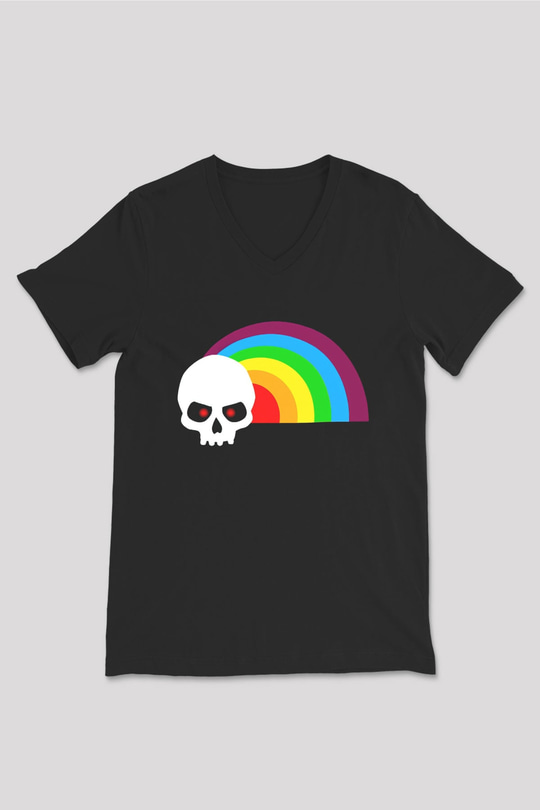 LJN Siyah Unisex  V Yaka Tişört