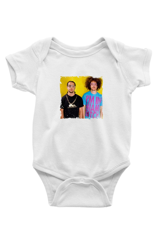 LMFAO Baskılı Unisex Beyaz Bebek Body - Zıbın