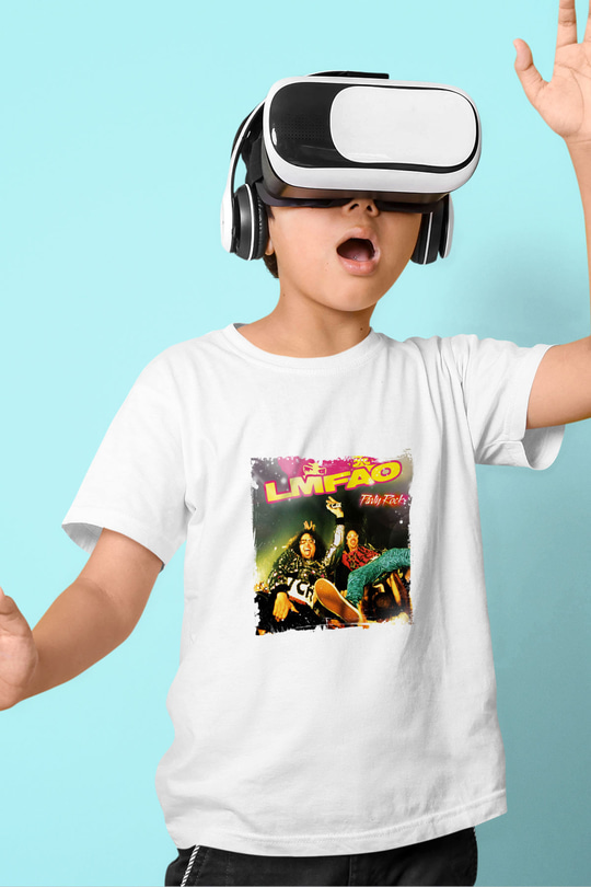 LMFAO Baskılı Unisex Beyaz Çocuk Tişört