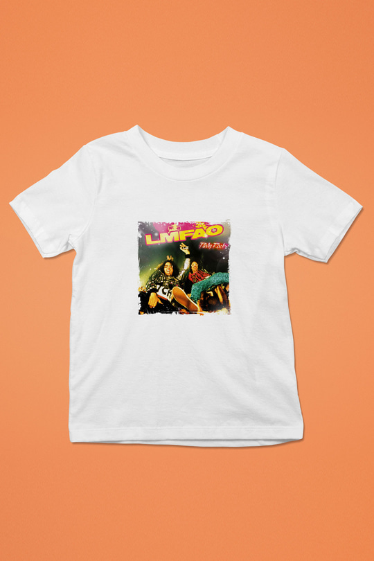 LMFAO Baskılı Unisex Beyaz Çocuk Tişört