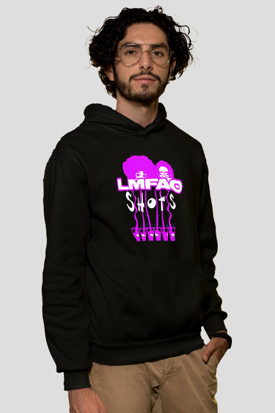 LMFAO Siyah Unisex Kapüşonlu Sweatshirt
