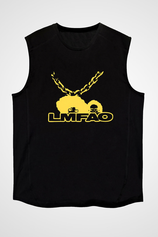 LMFAO Siyah Unisex Kolsuz Tişört