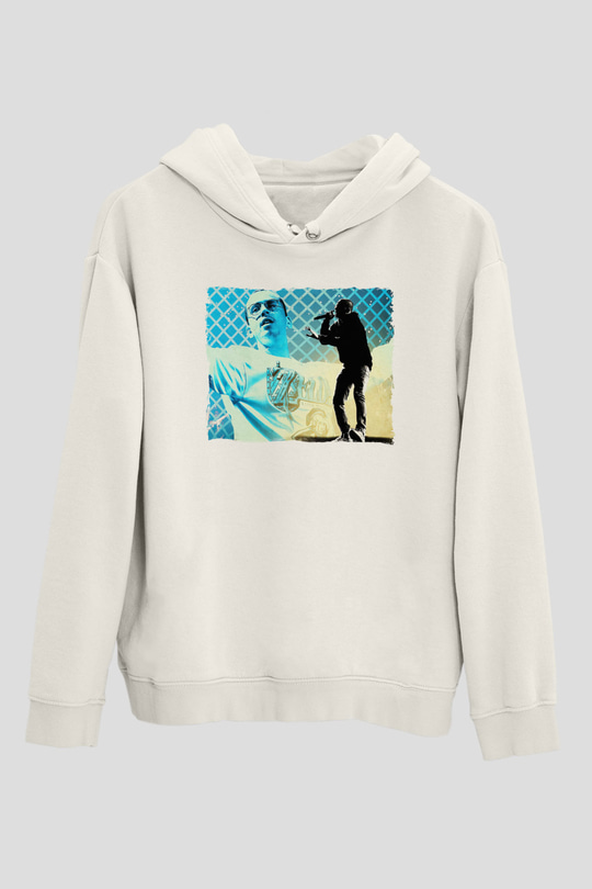 Logic Beyaz Unisex Kapüşonlu Sweatshirt