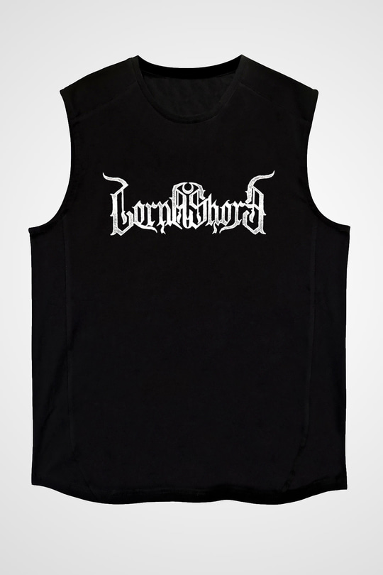 Lorna Shore Baskılı Unisex Siyah Kolsuz Tişört - Tshirt
