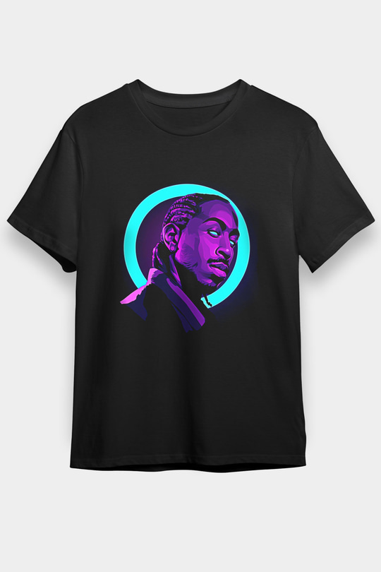 Ludacris Baskılı Unisex Siyah Tişört - Tshirt