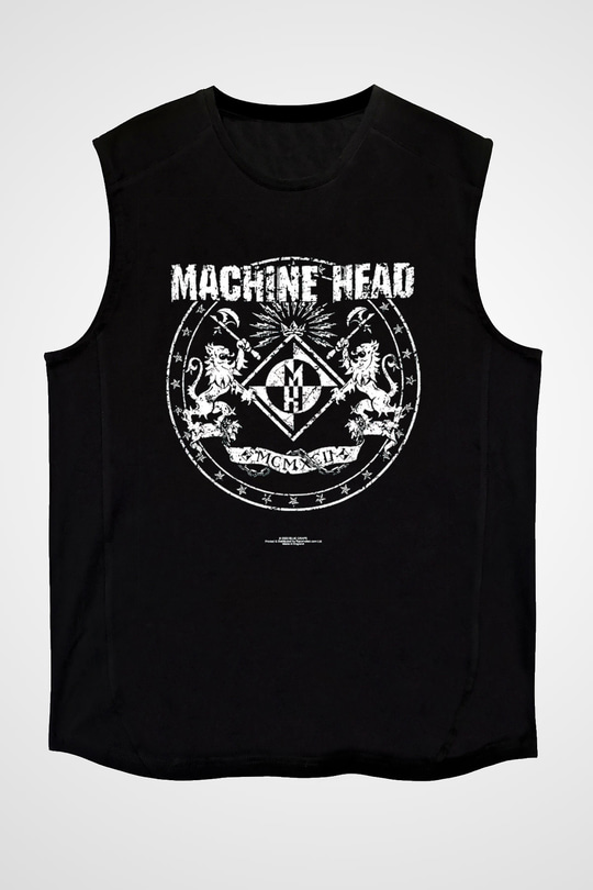 Machine Head Siyah Unisex Kolsuz Tişört