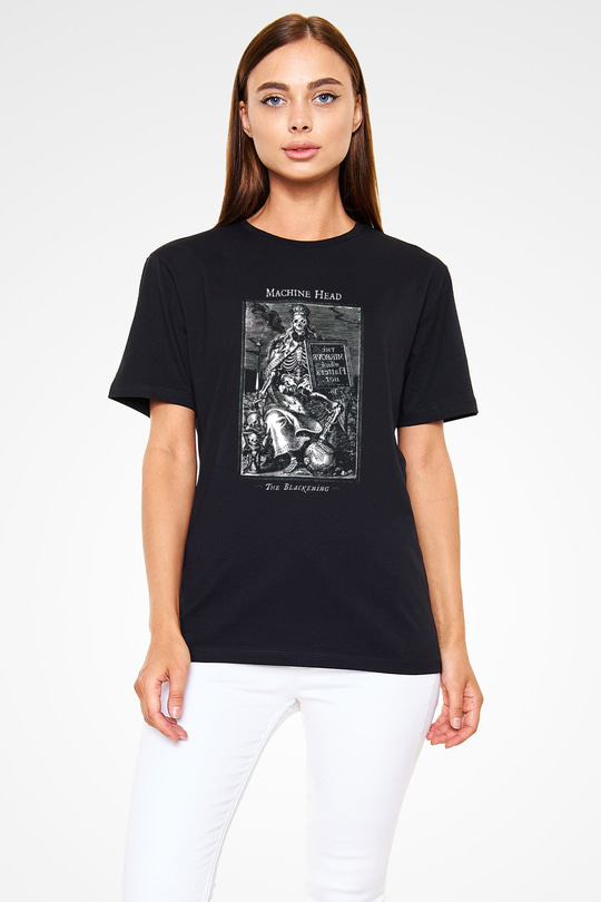 Machine Head Siyah Unisex Tişört T-Shirt - TişörtFabrikası