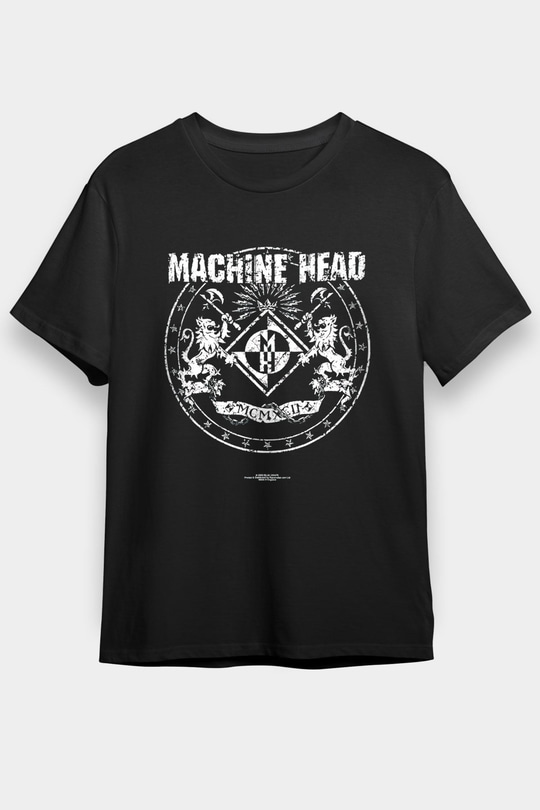 Machine Head Siyah Unisex Tişört T-Shirt - TişörtFabrikası