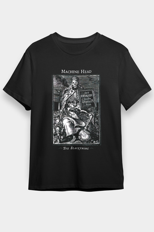 Machine Head Siyah Unisex Tişört T-Shirt - TişörtFabrikası
