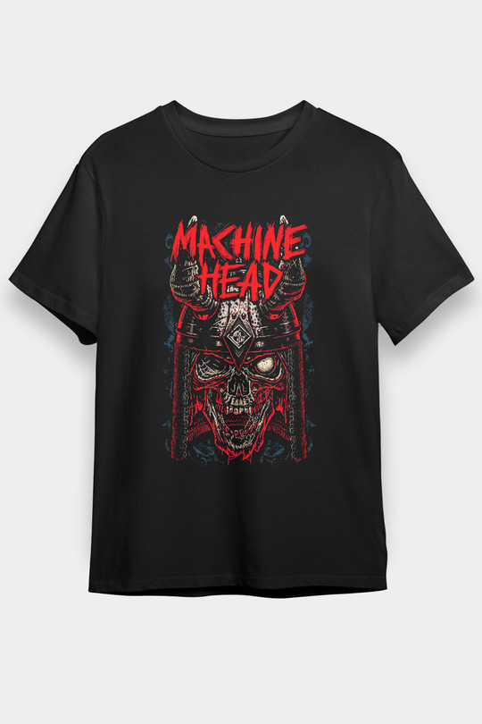 Machine Head Siyah Unisex Tişört T-Shirt - TişörtFabrikası