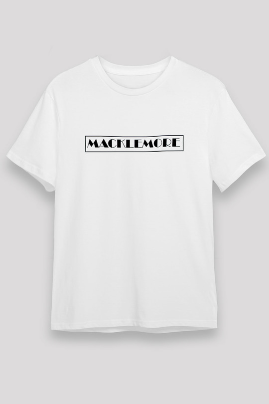 Macklemore Beyaz Unisex Tişört T-Shirt - TişörtFabrikası