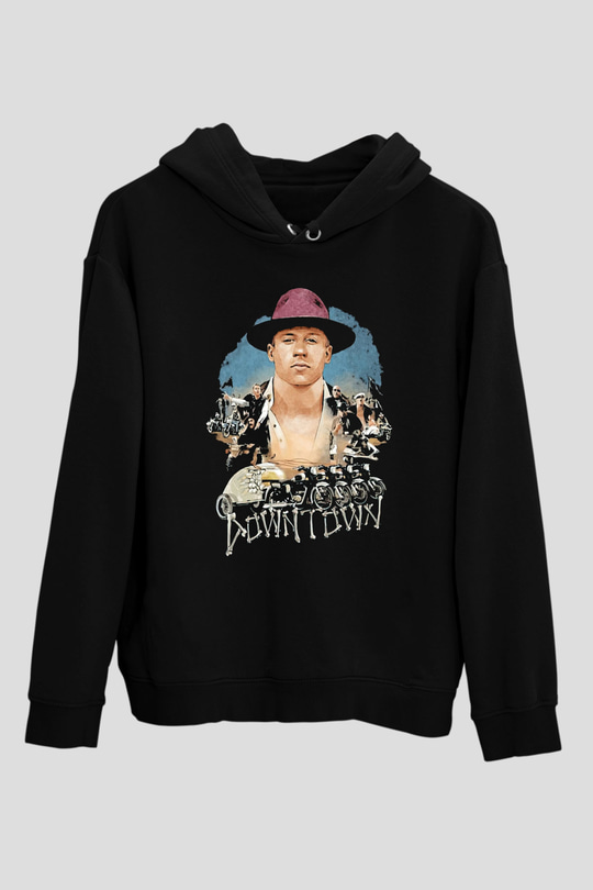 Macklemore Siyah Unisex Kapüşonlu Sweatshirt