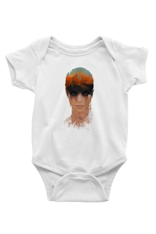 Mad Max Baskılı Beyaz Unisex Bebek Body - Zıbın