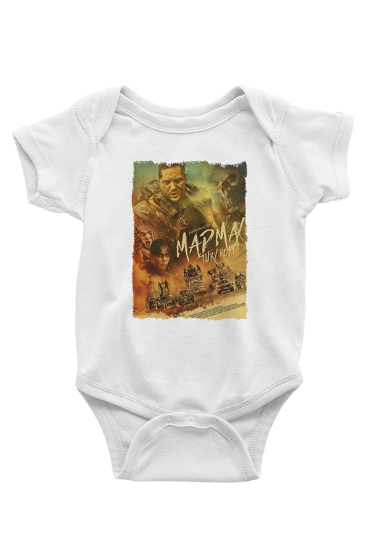 Mad Max Beyaz Bebek Body - Zıbın