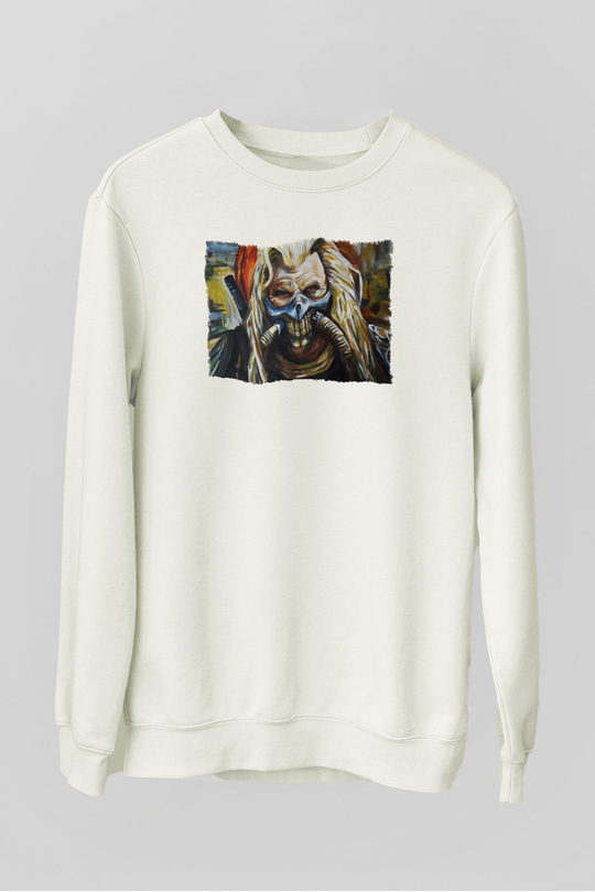 Mad Max Beyaz Unisex Sweatshirt