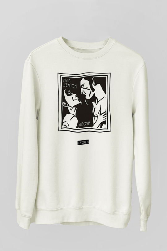 Mad Season Baskılı Beyaz Unisex Sweatshirt