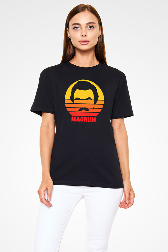 Magnum P.I. Siyah Unisex Tişört T-Shirt