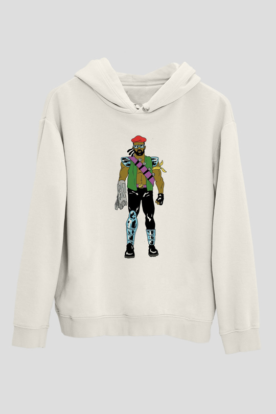 Major Lazer Beyaz Unisex Kapüşonlu Sweatshirt