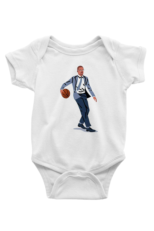 Malcolm X James Baskılı Beyaz Unisex Bebek Body - Zıbın