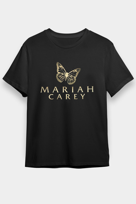 Mariah Carey Siyah Unisex Tişört T-Shirt - TişörtFabrikası