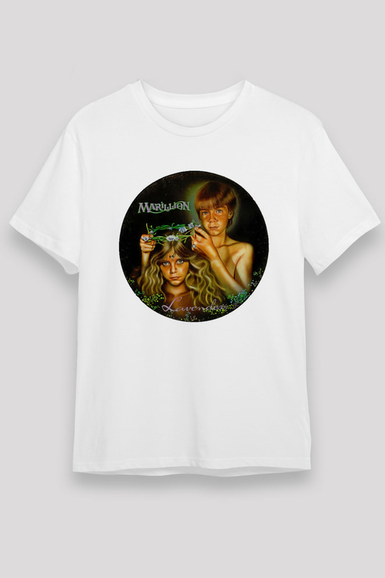 Marillion Baskılı Unisex Beyaz Tişört - Tshirt