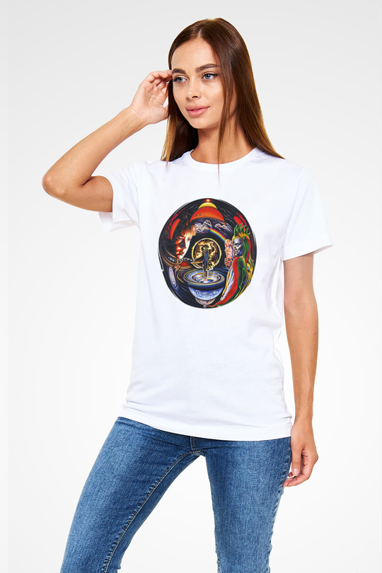 Marillion Baskılı Unisex Beyaz Tişört - Tshirt