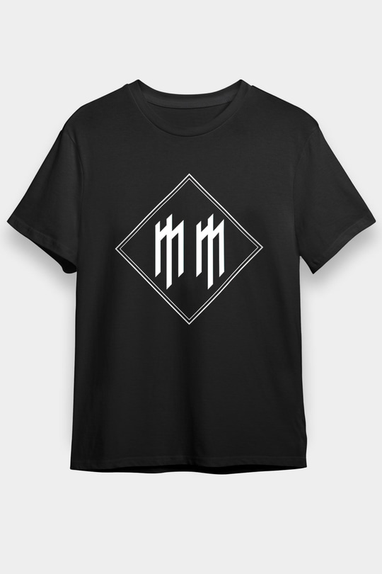 Marilyn Manson Siyah Unisex Tişört T-Shirt - TişörtFabrikası