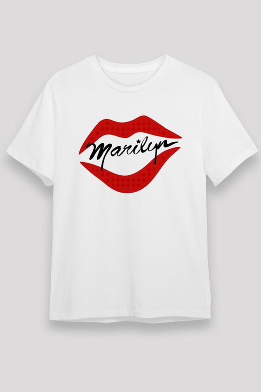 Marilyn Monroe Beyaz Unisex Tişört T-Shirt - TişörtFabrikası