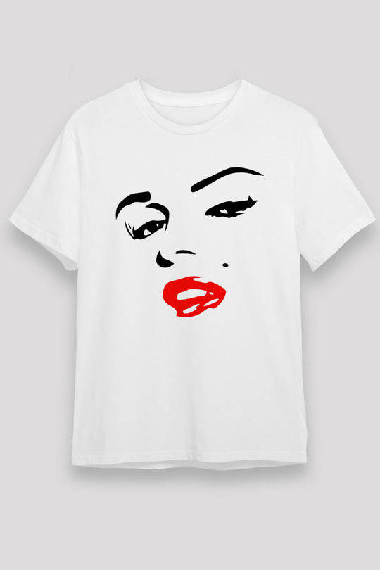 Marilyn Monroe Beyaz Unisex Tişört T-Shirt - TişörtFabrikası