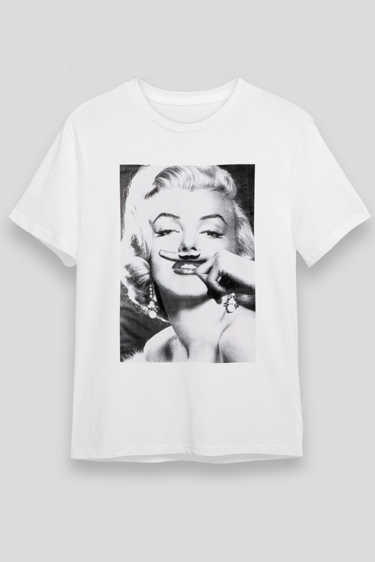 Marilyn Monroe Beyaz Unisex Tişört T-Shirt - TişörtFabrikası