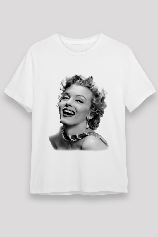 Marilyn Monroe Beyaz Unisex Tişört T-Shirt - TişörtFabrikası