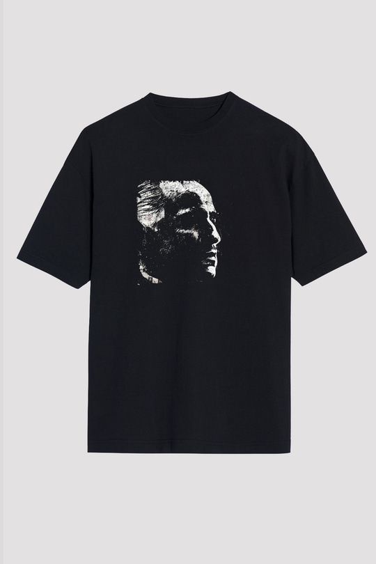 Marlon Brando Baskılı Unisex Siyah Oversize Tişört