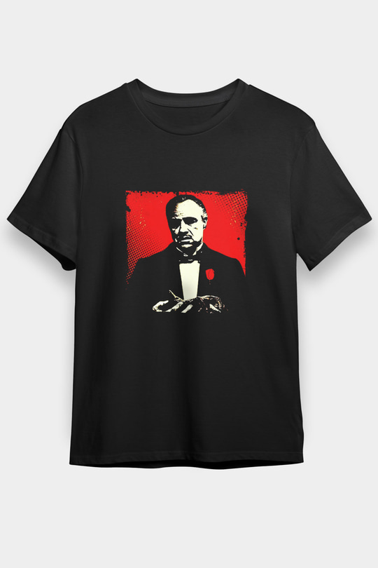 Marlon Brando Baskılı Unisex Siyah Tişört