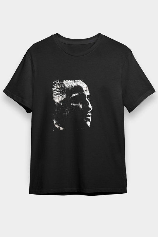 Marlon Brando Baskılı Unisex Siyah Tişört